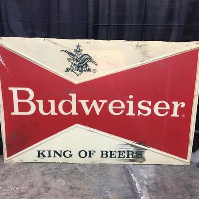 Budweiser sign 68"x43.5"