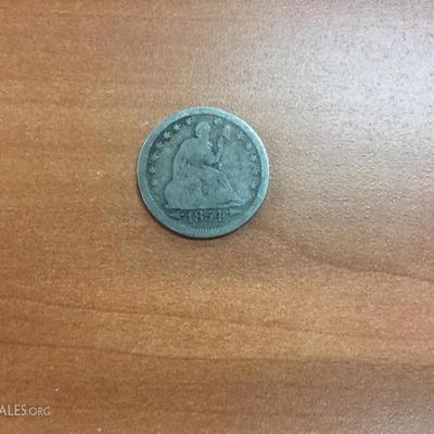 1854 Seated Quarter
