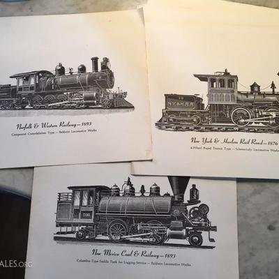Many types of train memorabilia
