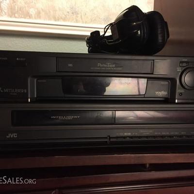 JVC VCR, Mitsubishi VHS, Sony Headphones