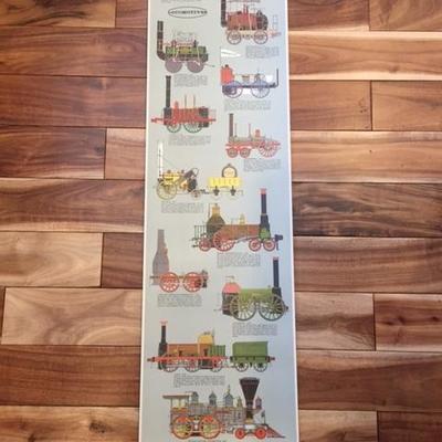 Antique Trains Poster