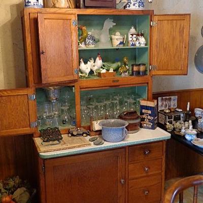 vintage complete hoosier cabinet
