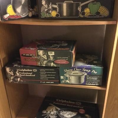CALPHALON cookware (new in boxes)
