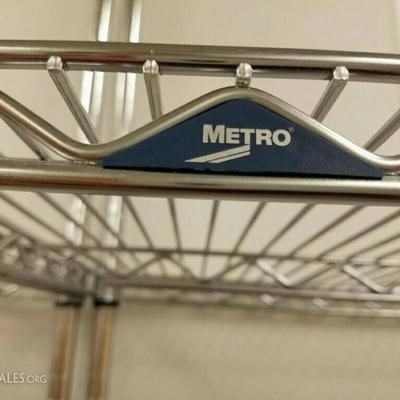 3)metro shelves 5' across x 86.5