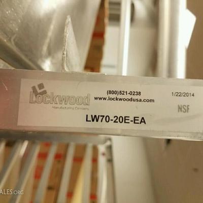 2) Lockwood LW70-20E-EA... 20 shelf rolling racks 21