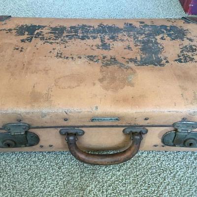 One of many vintage suitcases and trunks