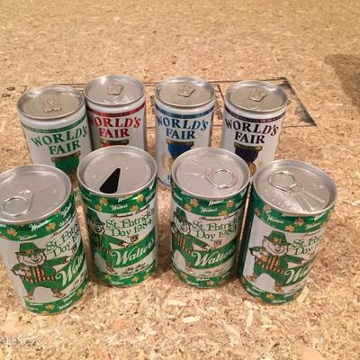 World's Fair and Walters St Patrick's Day Beer Cans
