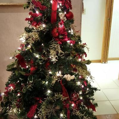 Fully decorated Christmas Tree