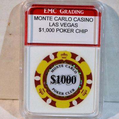 Monte Carlo Casino $1,000 Poker Chip