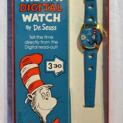 1974 Dr Seuss Cat In Hat Watch in Box RARE
