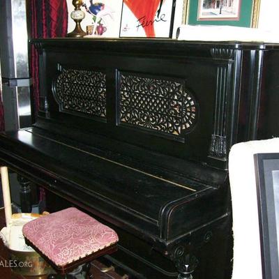 Antique Steinway upright Grand Piano - 1893 - we have the paperwork