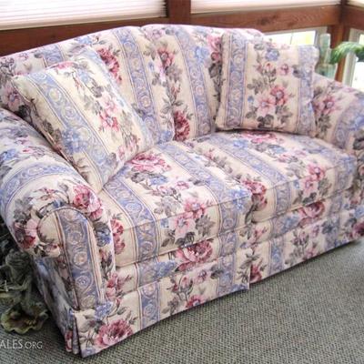floral loveseat by Hickory Hill