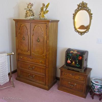 Thomasville wardrobe & nightstand