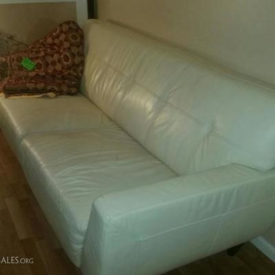 Gorgeous Macy's Leather Modern couch!!!