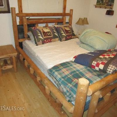 Queen Size Bed and Comforters, Located Upstairs
