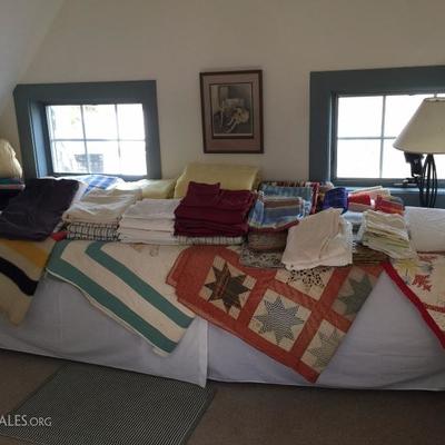 Assortment of Linens and Quilts 
Hampton Bay Blanket
