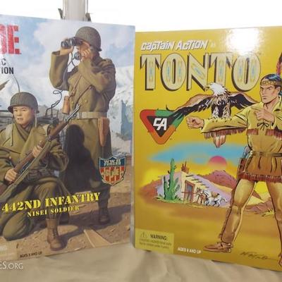 JHA007 G.I. Joe 442nd Nisei Soldier and Tonto Limited Edition Figures
