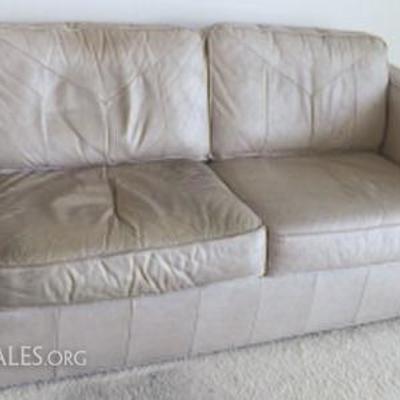 LH004 Leather Loveseat Sleeper Couch
