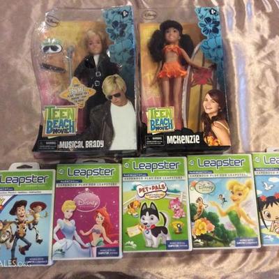 KEB002 Leapster Games & Teen Beach Movie Dolls
