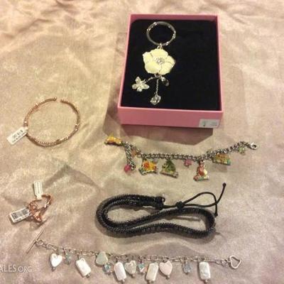 KEB007 Jewelry Lot #2 - Charms, Bracelets & More
