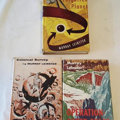 MLT085 Vintage Murray Leinster Sci-Fi/Fantasy First Edition HC Books
