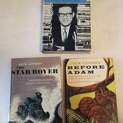 MLT079 Three Vintage Sci-Fi First Edition Books - Asimov, London

