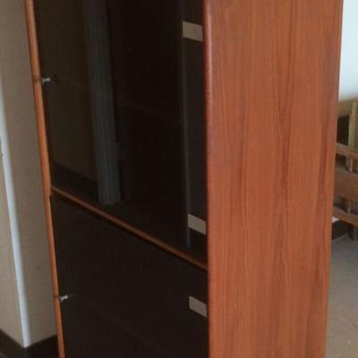 MLT018 Display Cabinet with Shelves & Glass Doors #1
