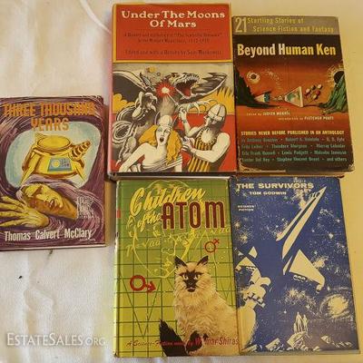 MLT088 More Vintage Sci-Fi First Edition Hardcover Books
