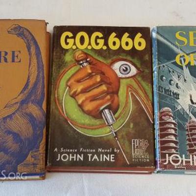 MLT082 Vintage John Taine Sci-Fi/Fantasy First Edition Hardcover Books
