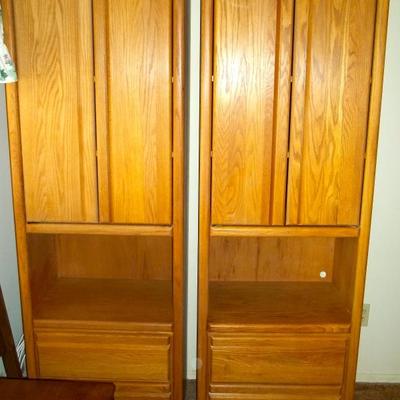 80's Tall Oak Night Table/Tall Cabinet
Cedar lined drawers