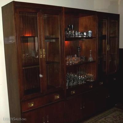 Lighted 3 part China Cabinet