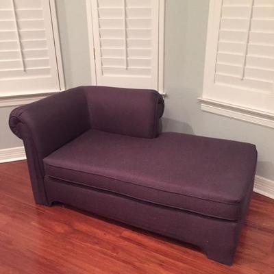 Purple chaise lounge