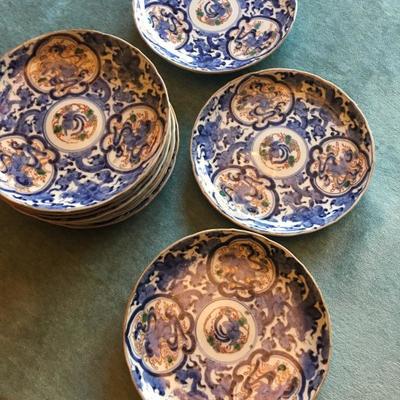 Set of 8 Imari plates