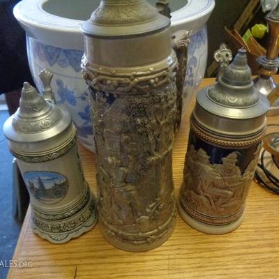 ANTIQUE BEER STEIN COLLECTION FROM GERMANY