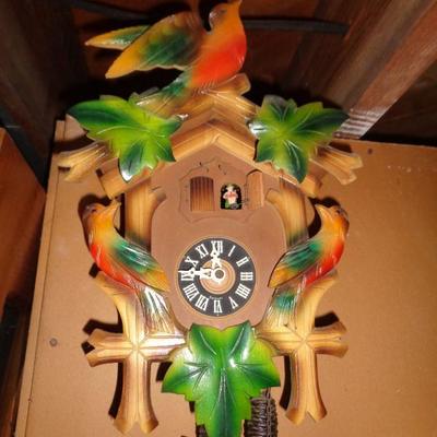 BLACK FOREST CO-CO CLOCK WITH ATTACHMENTS 
