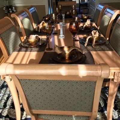 STANLEY DINING SET IN EXCELLENT CONDITION-CHINA, CRYSTAL, ACCESSORIES NOT FOR SALE