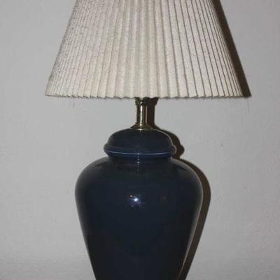 Navy blue table lamp
