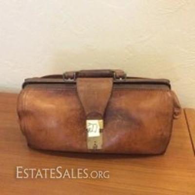Vintage Leather Apothecary Bag