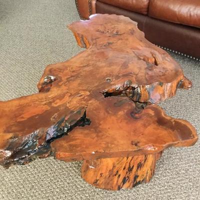 Burl wood table 