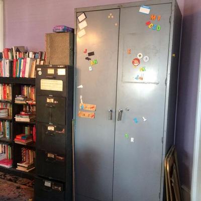 Vintage filing cabinets, office storage