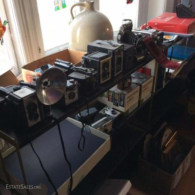 Ca. 1930s-60s vintage camera collection