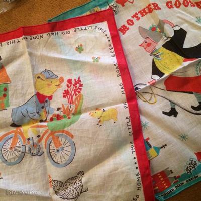 Adorable Golden Books hankies