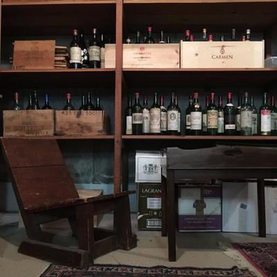 Empty Vintage and Collectible Wine Bottles