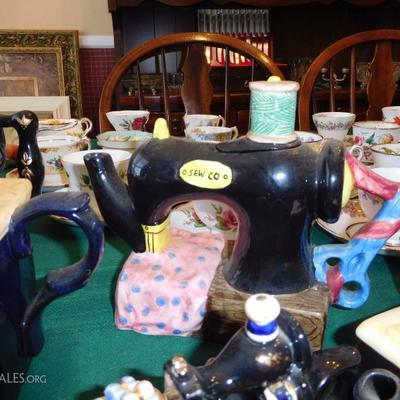 Sewing Machine Tea Pot Collection