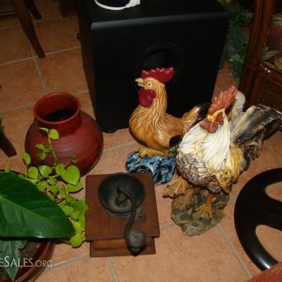 home decor - roosters