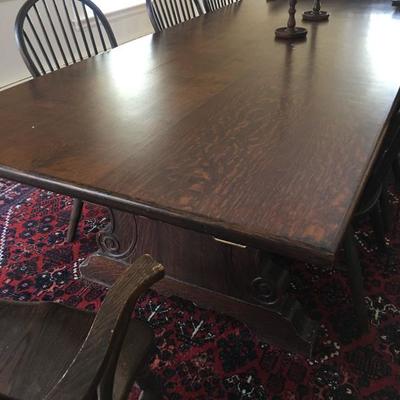 AVAILABLE FOR PRE-SALE: Vintage Wellesley College library table. $2450. 42