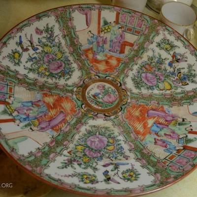 19th century Chinese Rose Plate Canton Medallion