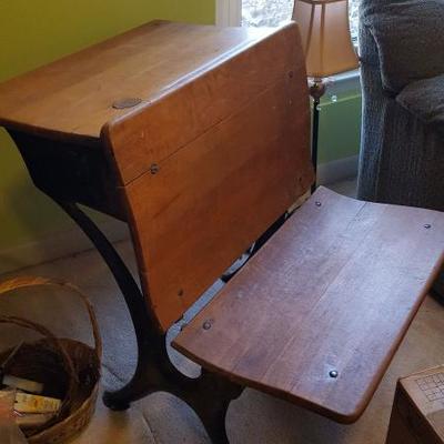 Two of these antique school desks available