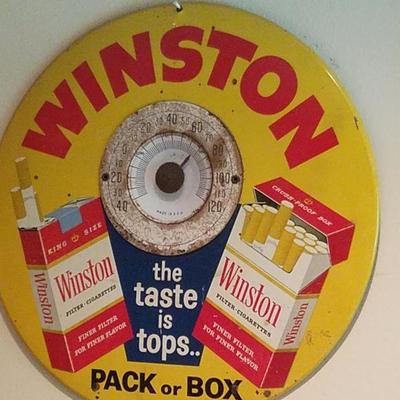 Vintage Winston cigarette sign