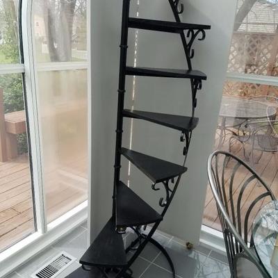 Spiral staircase plant stand